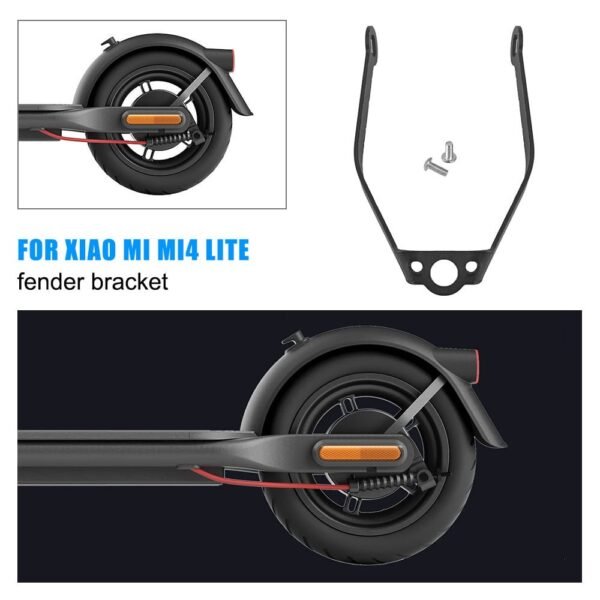 1-2.jpg Soporte guardabarros metálico 8,5 para Xiaomi scooter 4 Lite