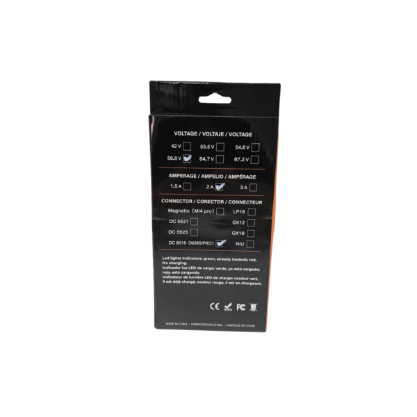 Cargador para Kukirin G3 Pro 52V (Salida 58,5V) [Tai-Zo]