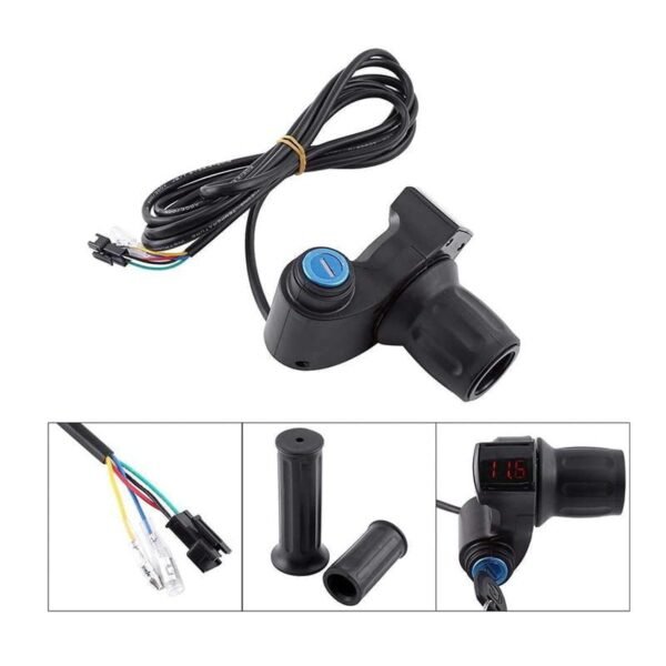 Acelerador-Puno-Con-Llave-patinete-electrico.jpg Acelerador Puño Con Llave y voltimetro