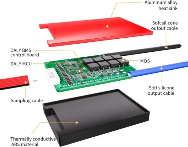 BMS DALY 13S 48V 30A Liion Batería Autobalanceo