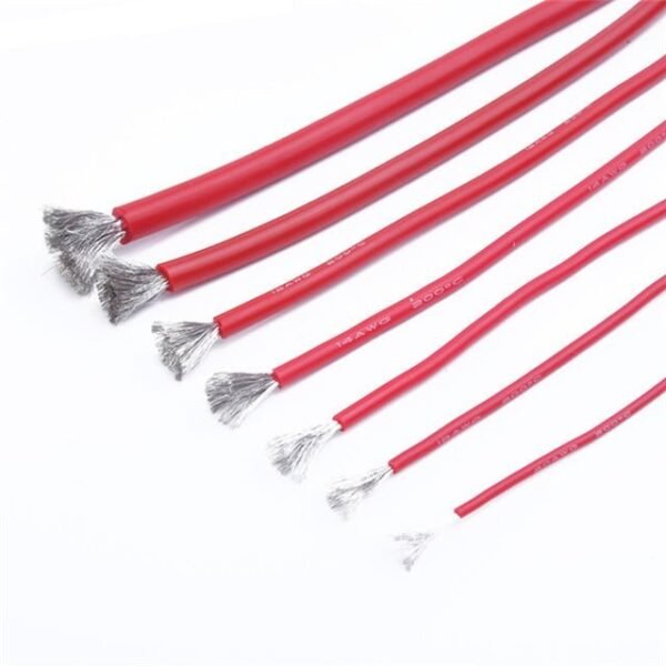 Cable eléctrico Silicona Flexible 16 AWG – pa color: roja