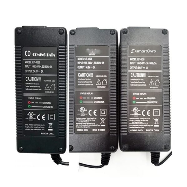 Cargador 48V (Salida 54,6V) 2A conector GX16 [Premium]
