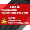 Cargador 60V (Salida 67,2V) 2A 3Pin GX16 [Gojusin]