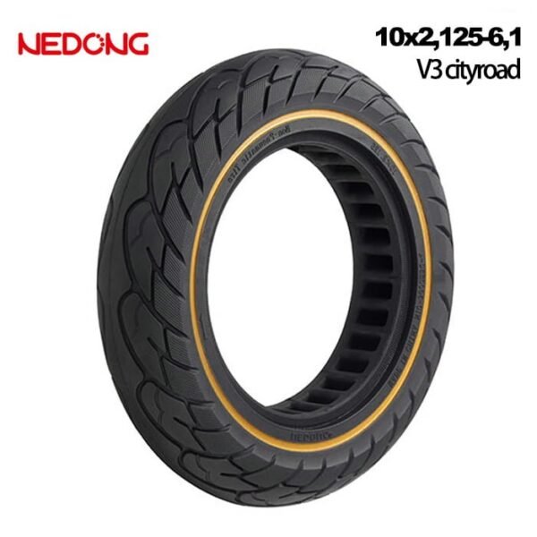 Rueda maciza 10x2,125-6 Amarilla [Nedong]