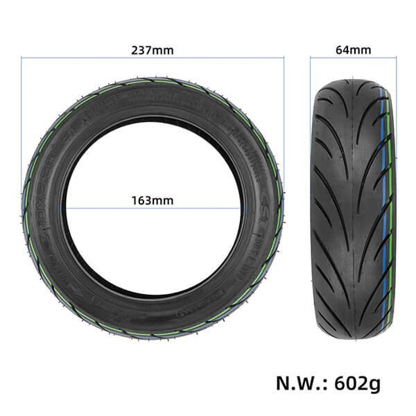 Neumático 10x2,3 para NIU patinete KQi2 Tubeless [CST]