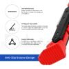 Pata de cabra ajustable para Xiaomi M365/Pro /Pro2/1S/MI3 (roja-negro)