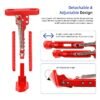 Pata de cabra ajustable para Xiaomi M365/Pro /Pro2/1S/MI3 (rojo)