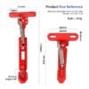 Pata de cabra ajustable para Xiaomi M365/Pro /Pro2/1S/MI3 (rojo)