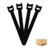 Bridas del velcro reutilizable 12x150mm – pa color: negro