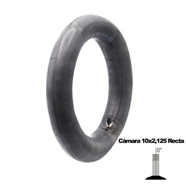 Cámara de aire Patinete 10x2,125 Válvula Recta [Premium]