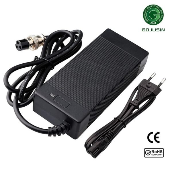 Cargador 60V (Salida 67,2V) 2A 3Pin GX16 [Gojusin]