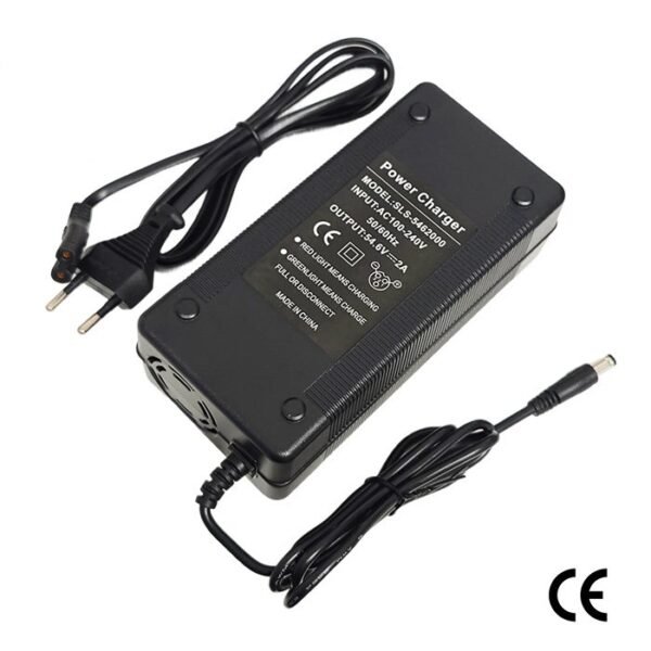Cargador 48V (Salida 54,6V) 2A conector DC 5,5x2,1mm [Estándar]
