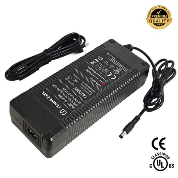 Cargador 48V (Salida 54,6V) 2A conector DC5521 [Premium]