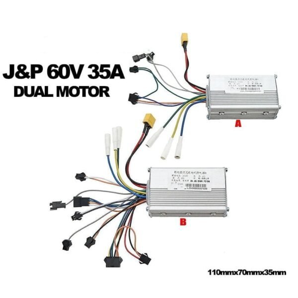 Controladora J&P 60V 35A (dual motor) - Trasera