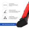 Pata de cabra ajustable para Xiaomi scooter 4/Ninebot F (rojo)