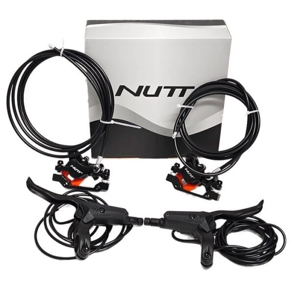 freno-hidarulico-nutt-con-caja.jpg Kit Freno NUTT hidráulico 2 Pistones IZQUIERDA/IZQUIERDA