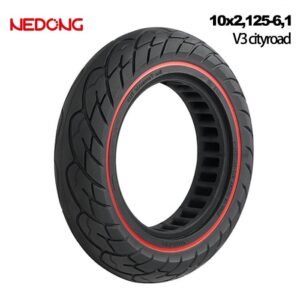 Rueda maciza 10x2,125-6,1 V3 Roja [Nedong]