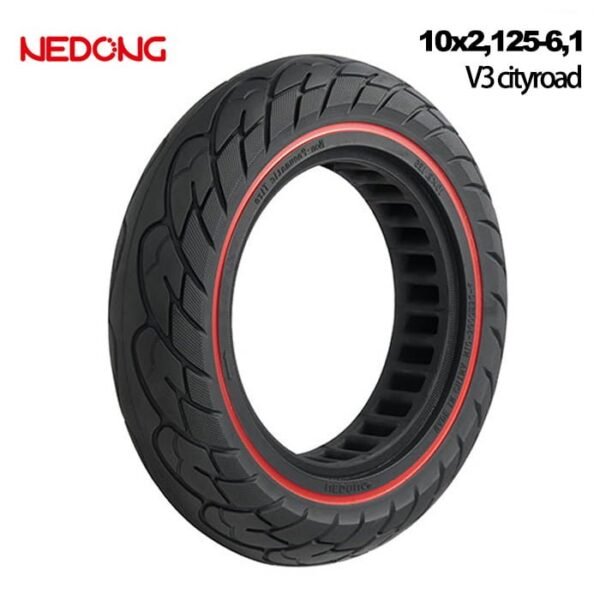 Rueda maciza 10x2,125-6,1 V3 Roja [Nedong]