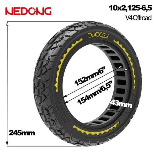 Rueda maciza 10x2,125-6,5 offroad[Nedong]