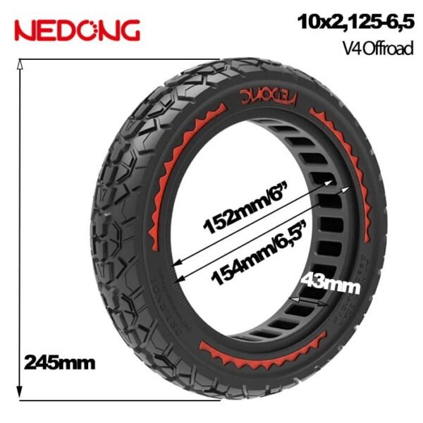 Rueda maciza 10x2,125-6,5 offroad[Nedong]