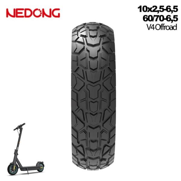 Rueda maciza 10x2,5-6,5 60/70-6,5 45mm offroad [Nedong]