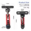 Pata de cabra ajustable para Xiaomi scooter 4/Ninebot F (rojo)