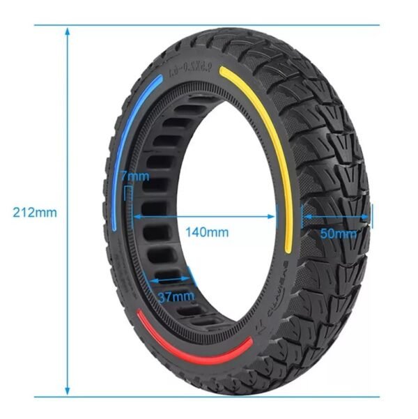 Rueda maciza 9,5x2,5-6,1 para xiaomi y Patinete Niu